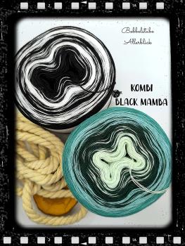 "KOMBI BLACK MAMBA"  2 Bobbel. 1x2 Farben, 1x4 Farben